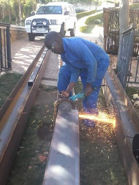 Sparks fly, structures rise.