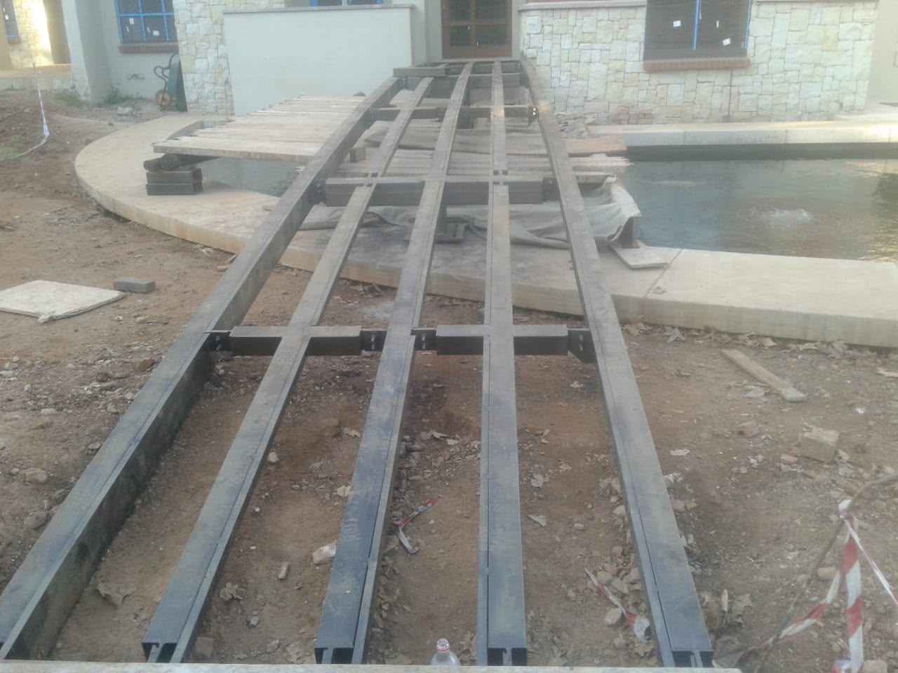Custom steel spans.